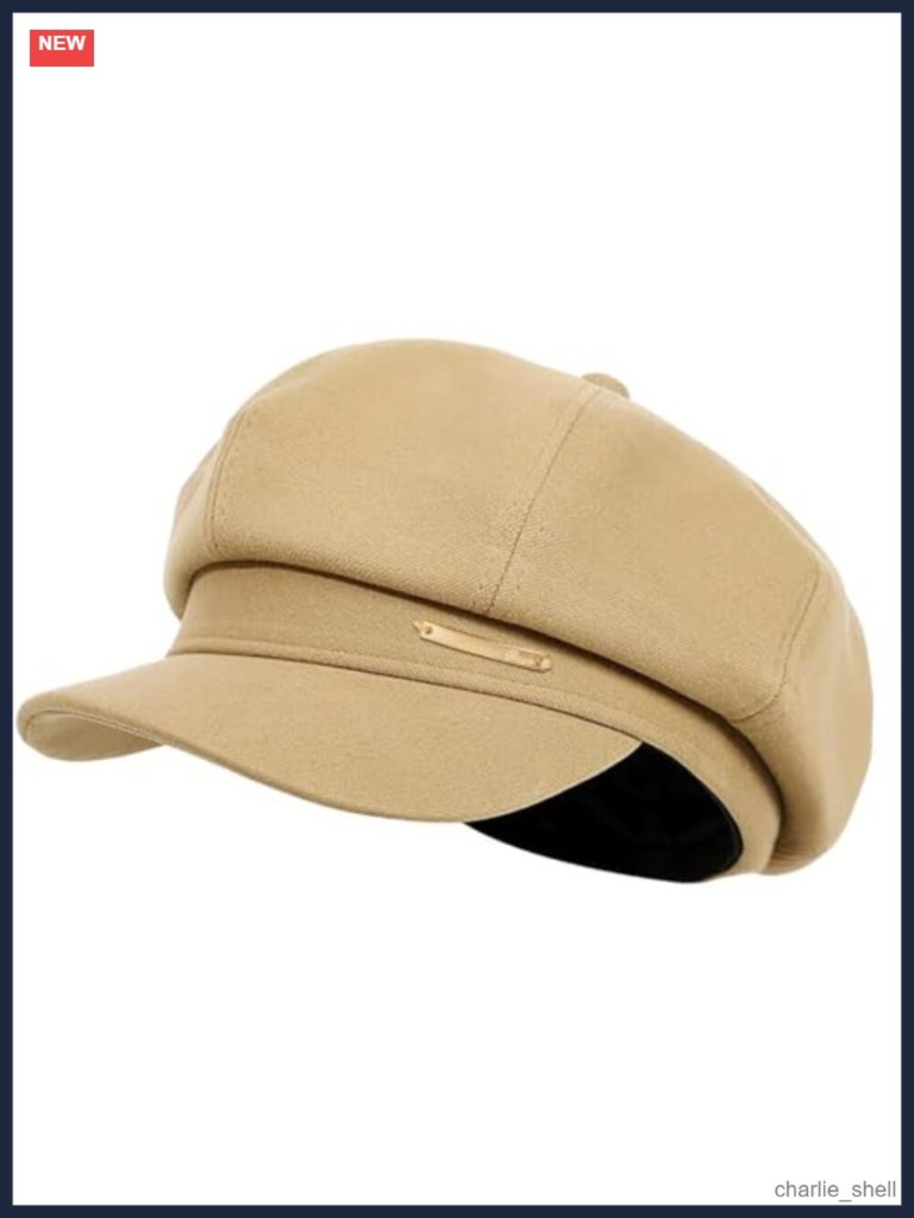 Newsboy Hat Women Classic Octagonal Cap Visor Beret Polyester